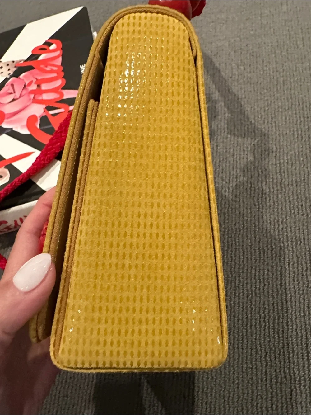 Vintage Rafael Sanchez Crossbody Bag in Yellow and Red